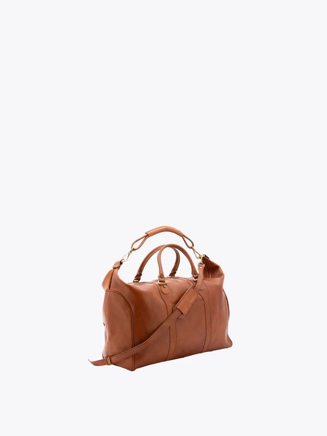 Leather Duffel Bag for Weekend Travel