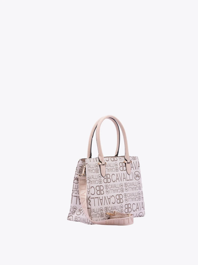 Monogram Canvas Tote with Removable Crossbody Strap for Everyday Use