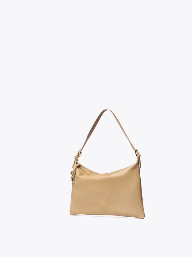 Spacious Genuine Leather Shoulder Bag For Everyday Use - Classic Design