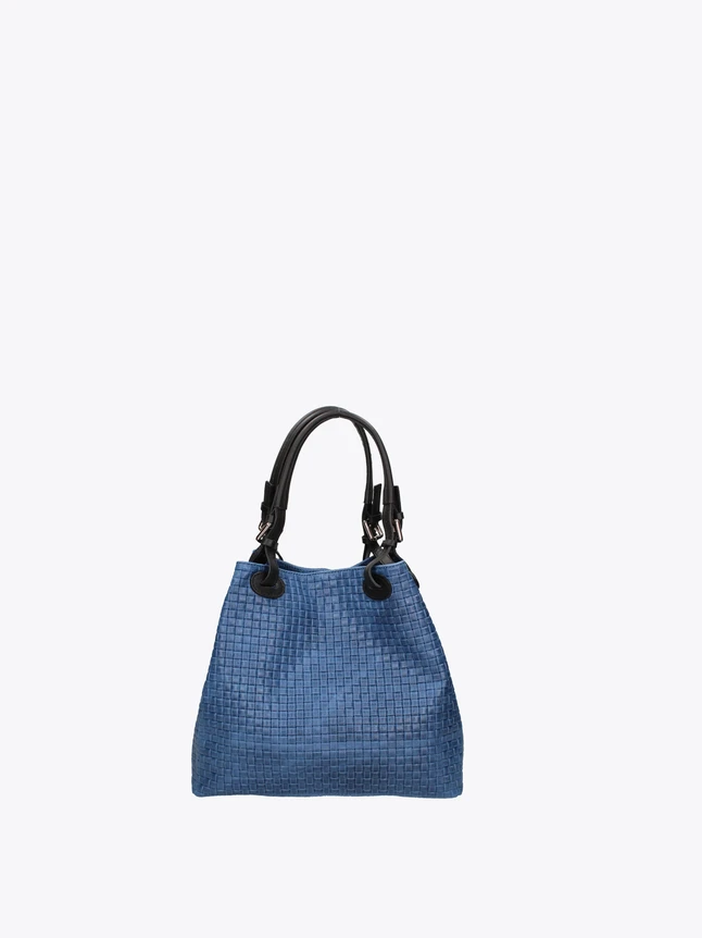 Minimalist Lattice Pattern Leather Tote Bag Crossbody for Everyday Use