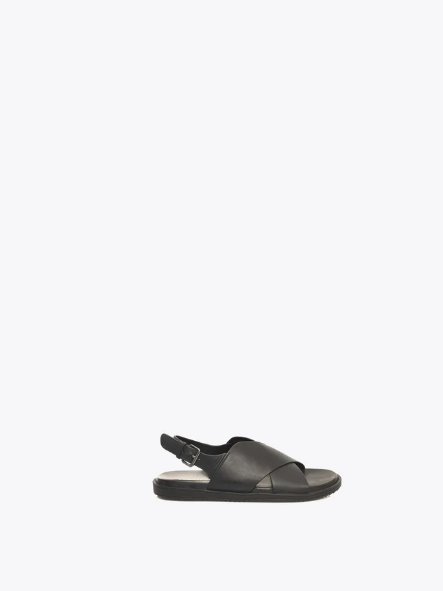 Criss Cross Leather Sandal Open Toe for Everyday Comfort