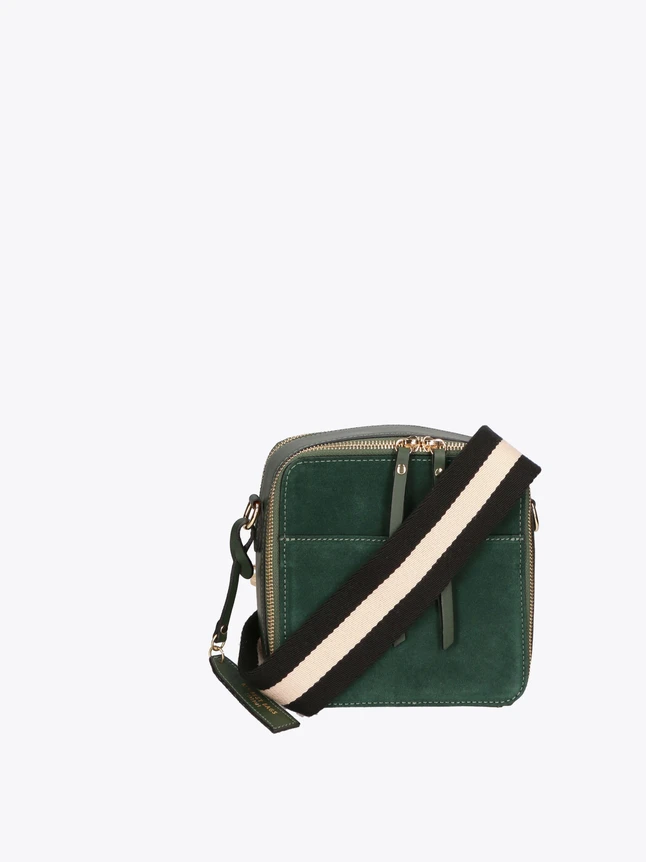Minimalist Suede Box Crossbody Bag for Everyday Use