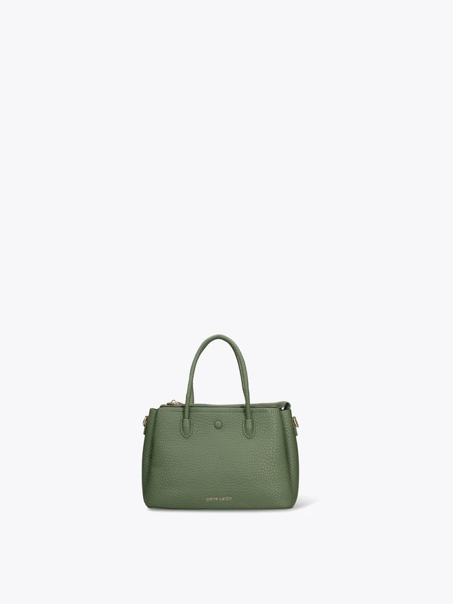 Pebbled Leather Top Handle Satchel Handbag For Modern Daily Sophistication