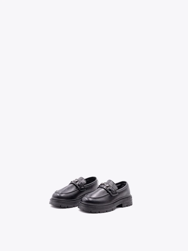 Leather Monk Strap Platform Loafer for Everyday Office Wear