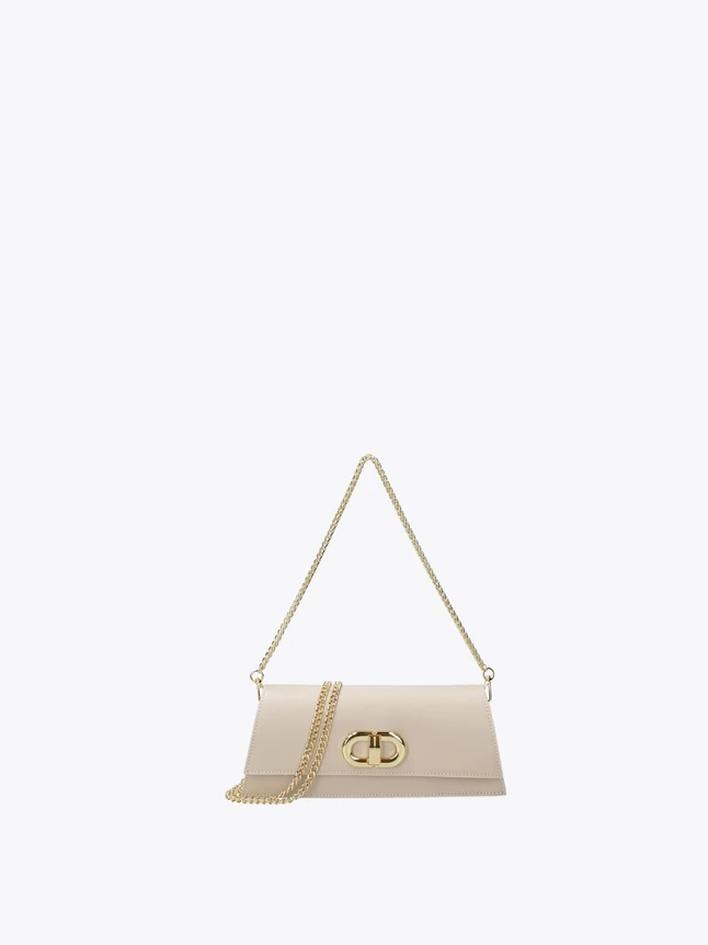 Leather Chain Strap Flap Shoulder Bag for Evening Essentials