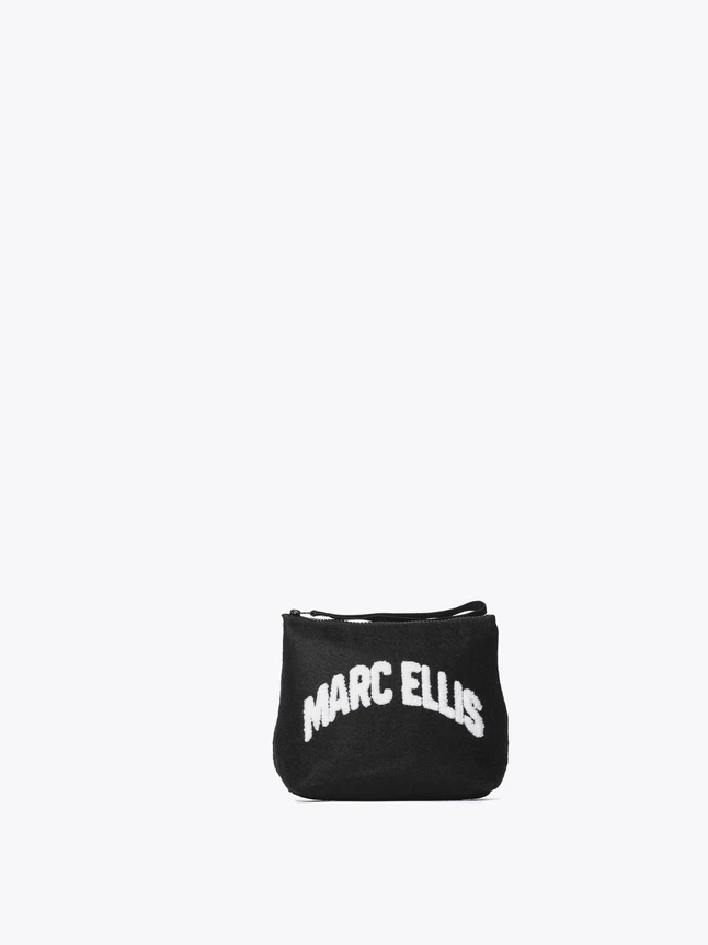 Chic Felt Logo Pouch Handbag for Versatile Daily Use