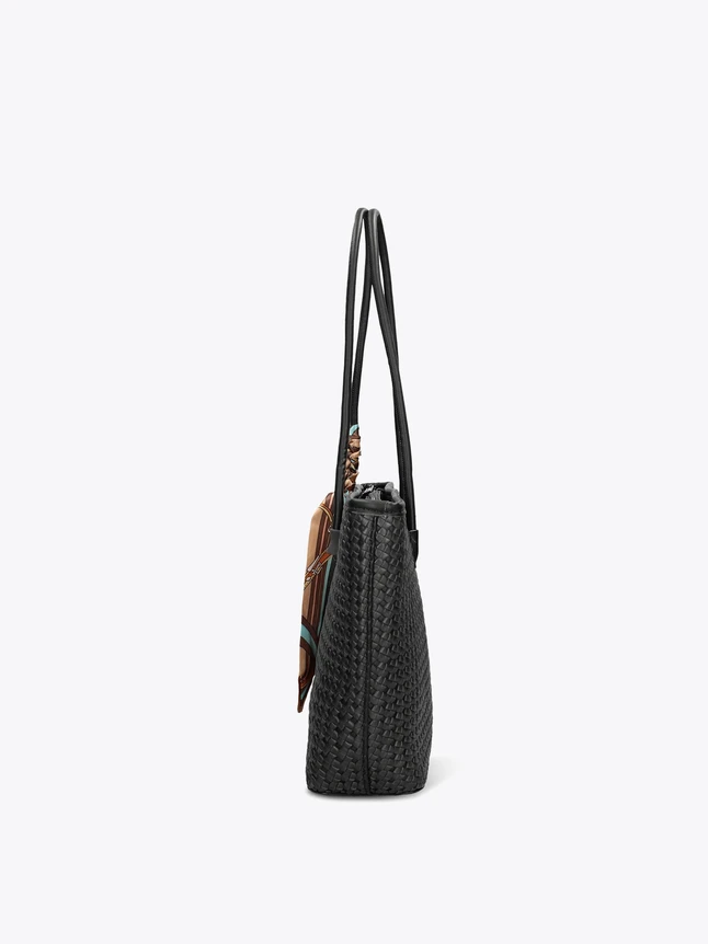 Soft Woven Shoulder Tote for Casual Chic Daily Adventures