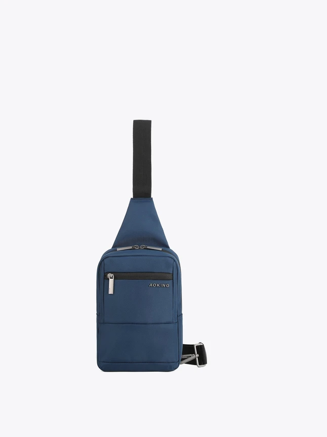 Nylon Sling Bag Crossbody for Daily Essentials And Travel with Front Zip Pocket