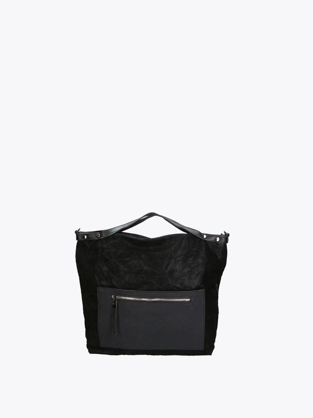 Casual Tote Bag in Nylon And Leather Trim for Everyday Use