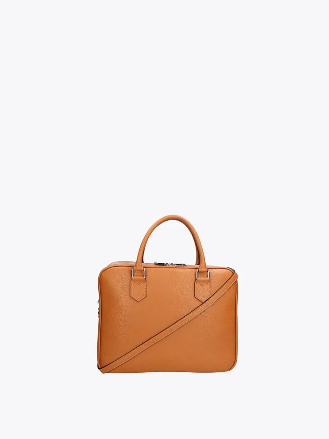 Minimalist Leather Crossbody Satchel Bag for Office Travel