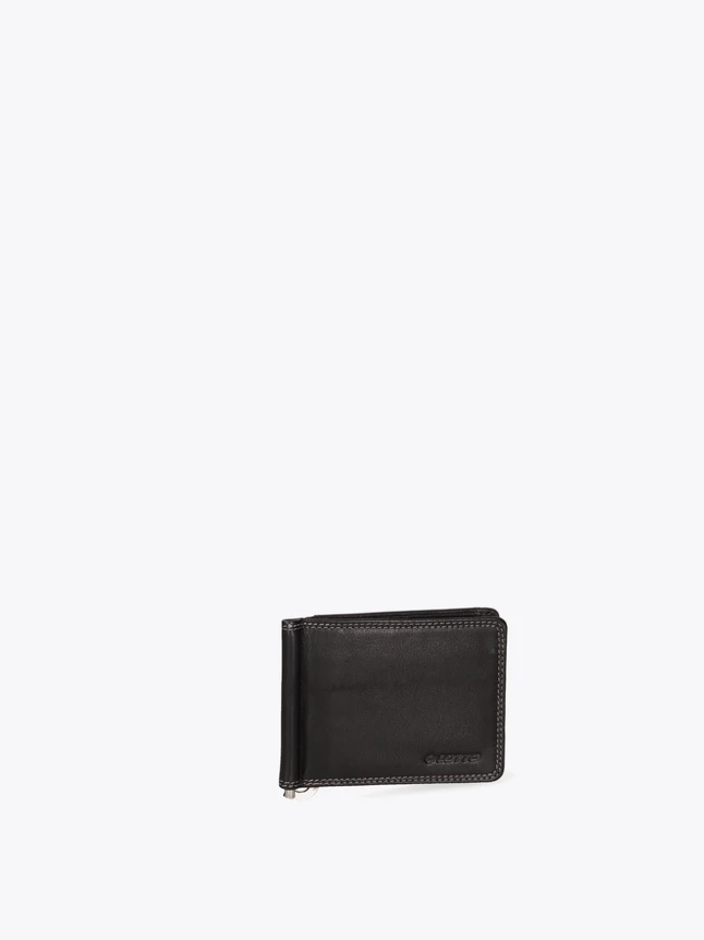 Minimalist Leather Wallet Zip Coin Pocket Card Organizer for Everyday Use