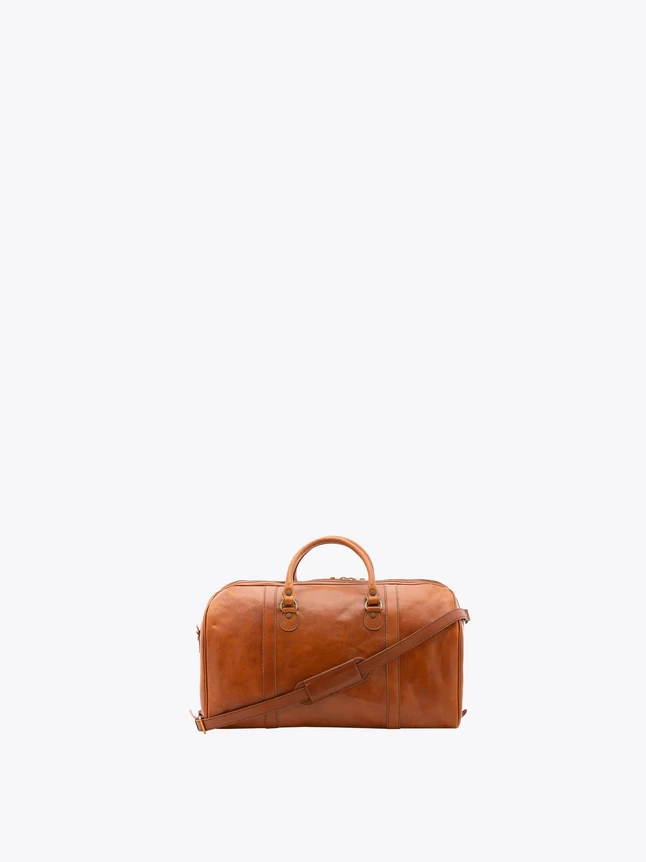 Leather Duffel Bag for Weekend Travel