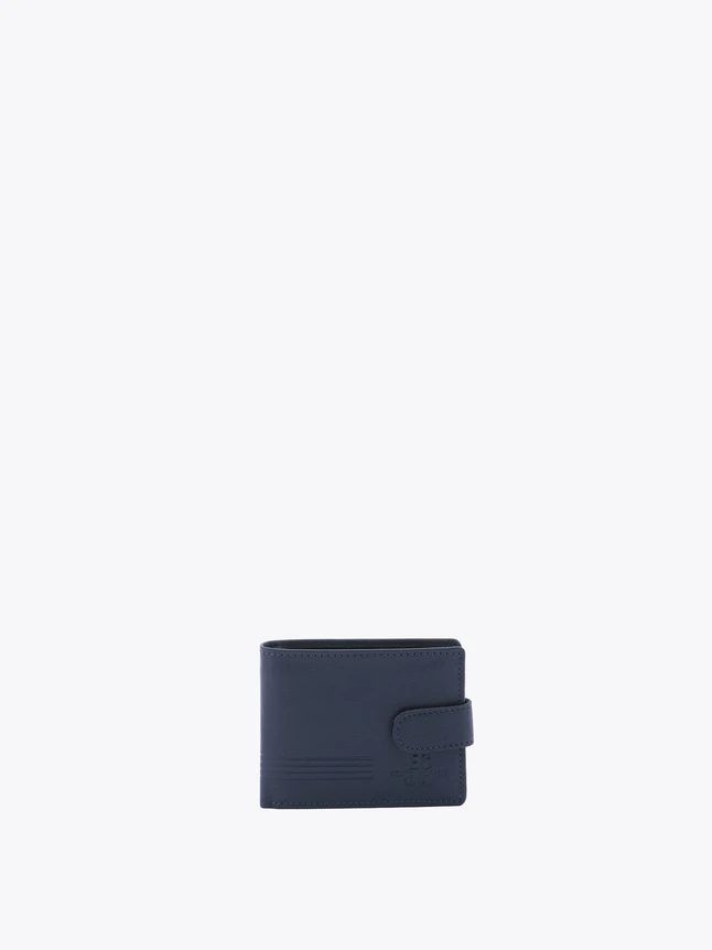 Minimalist Leather Bifold Wallet For Card Cash And Coins