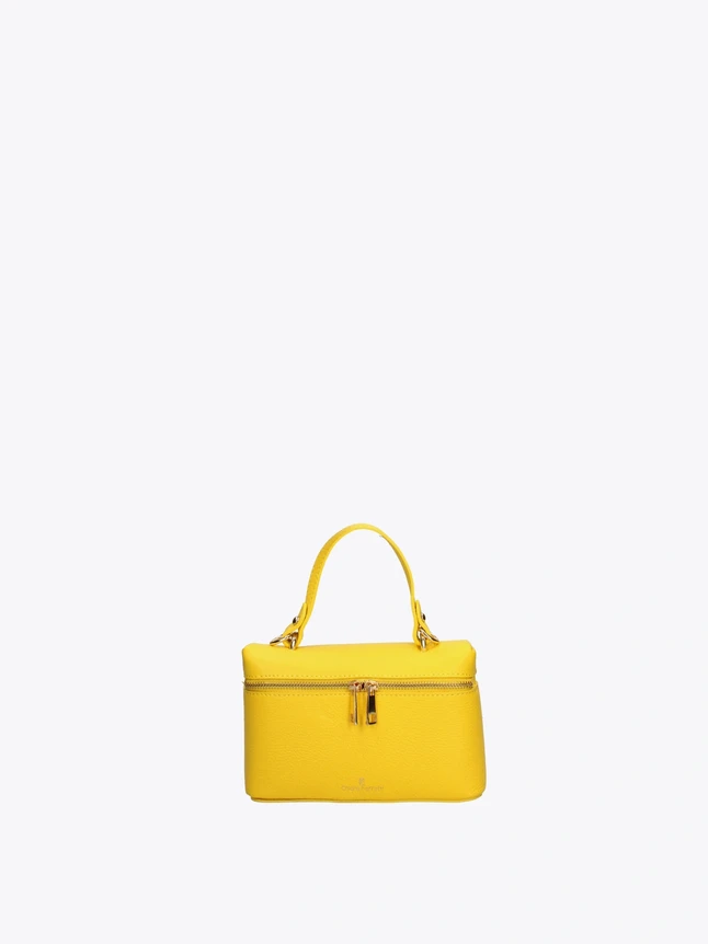 Polished Genuine Leather Handbag For Casual Wear - Versatile Design