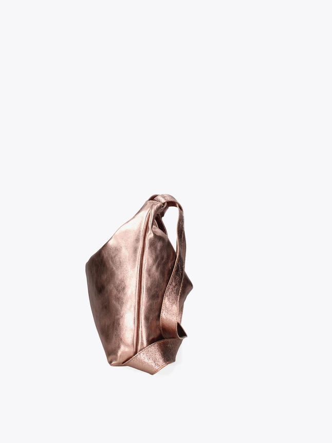 Versatile Fluid Form Convertible Shoulder Backpack With Luminous Finish
