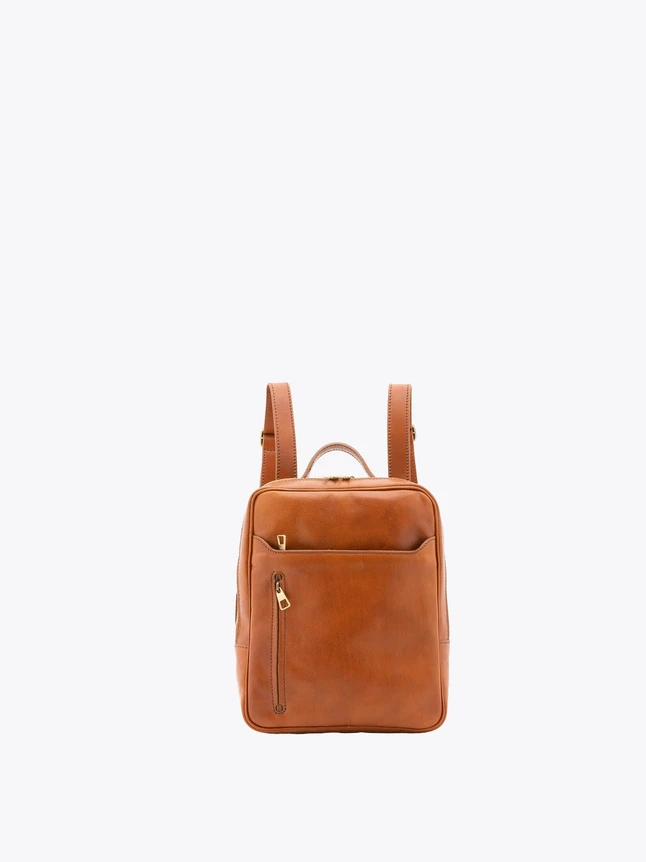 Vintage Leather Backpack for Laptop