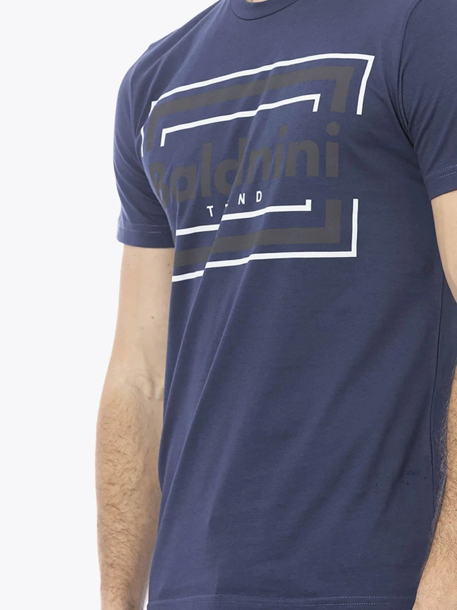 Cotton Crew Neck Graphic Tee Dot Pattern Everyday Wear