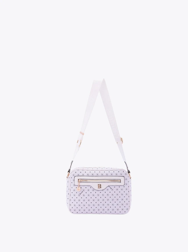 Crossbody Leather Monogram Print Bag for Everyday Use