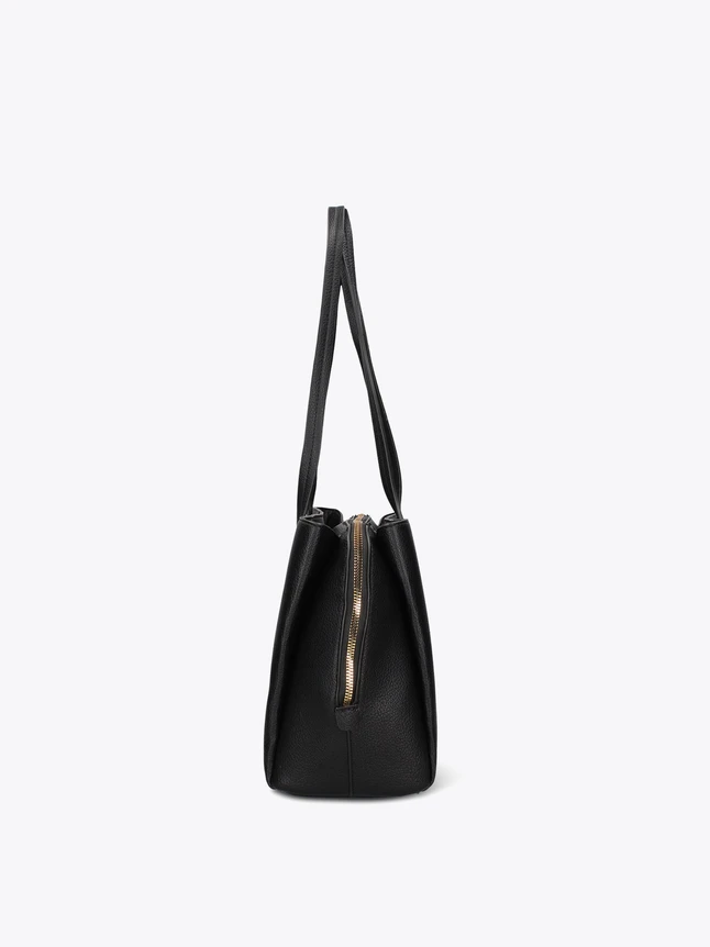 Sleek Vegan Leather Shopper Bag For Professional Everyday Carry