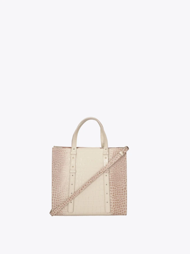 Crocodile Embossed Leather Tote Bag for Work And Everyday Use
