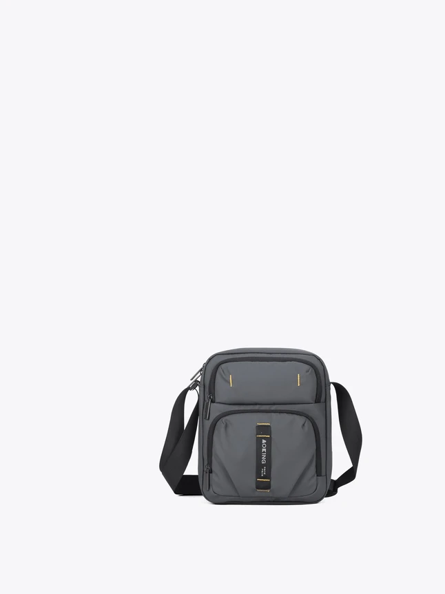 Nylon Crossbody Bag Compact for Everyday Travel with Front Pocket Organizer