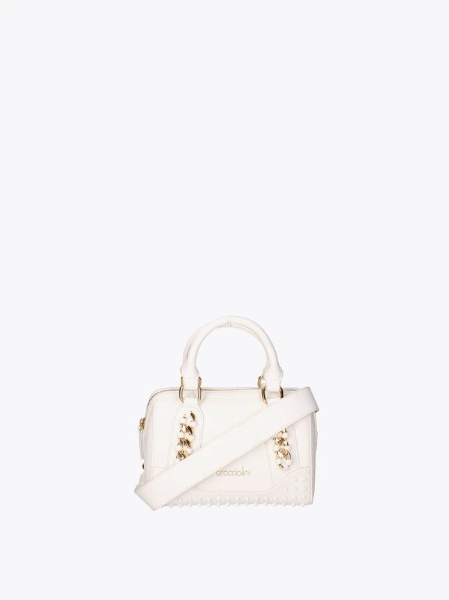 Leather Box Satchel Handbag with Top Handles And Crossbody Strap