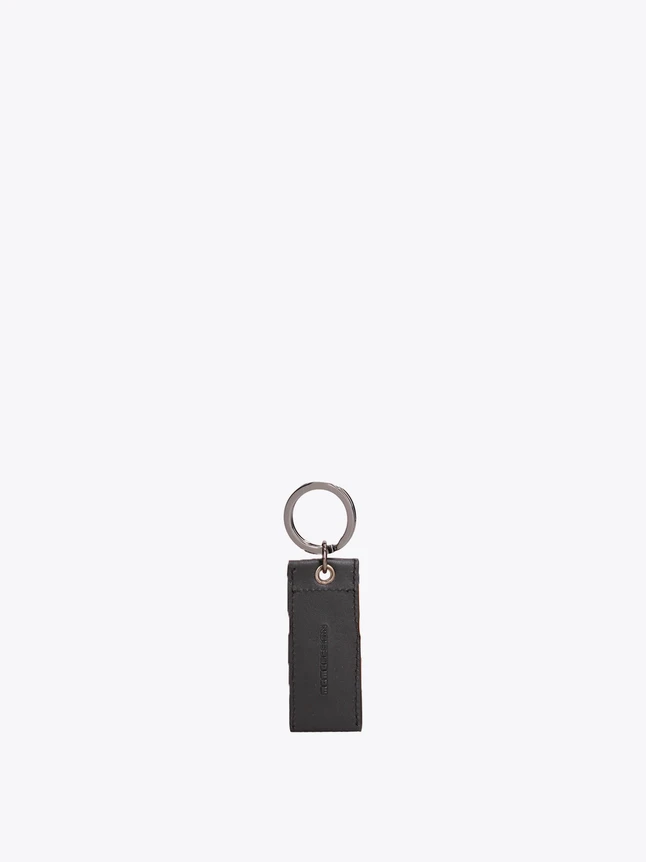 Genuine Leather Keychain With Chic Finish For Men - Elegant Design