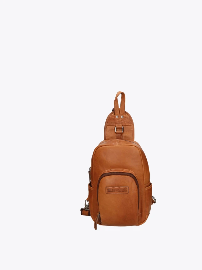 Genuine Leather Backpack Minimalist Style Everyday Use with Front Pocket